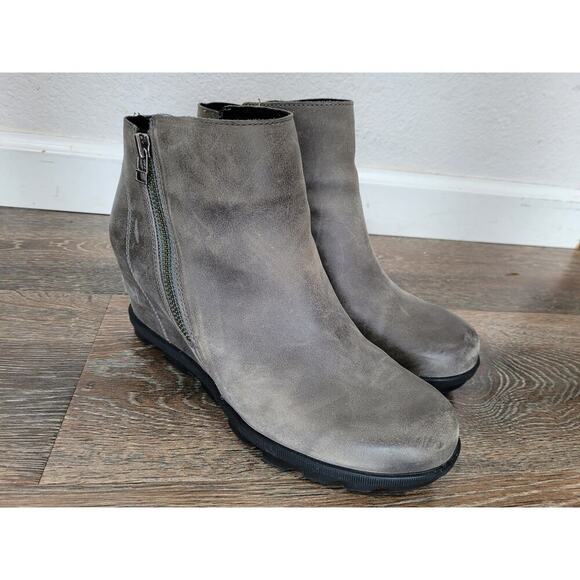 Sorel Women's Gray 11 Joan of Artic Wedge II waterproof Booties Shoe - Picture 1 of 7